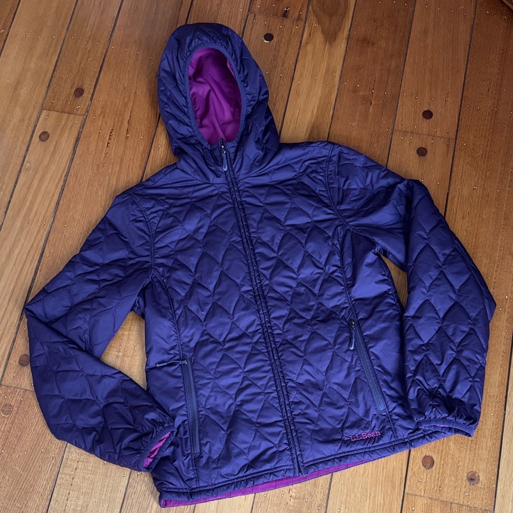 LLBean reversible women’s light jacket size XS